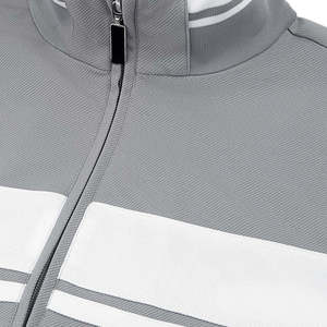 Ensemble de survêtement unisexe gris uni léger à manches longues avec cordon de serrage, pantalon de jogging sportif décontracté avec poches latérales, respirant en polyester - Product Image 6