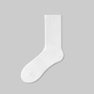 Chaussettes blanches en coton 100% à séchage rapide, tricotées avec motif 3D, pour le sport et le quotidien, pour adultes, fines pour l'automne - Product Image 2