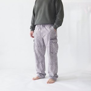 Pantalones de chándal cargo extragrandes para hombre, con lavado ácido, multibolsillos, de algodón, de corte holgado, estilo jogger, streetwear, casual, baggy - Product Image 6