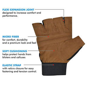 Guantes de Ciclismo Unisex al por Mayor, Medios Dedos, Resistentes al Viento, Protección para Deportes al Aire Libre, Ciclismo, Fisicoculturismo, Pesca, PU - Product Image 6