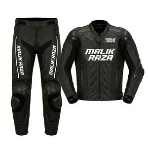 Malik Raza Men's Motorcycle <b>Racing</b> <b>Jacket</b> And Pants Set Full Sleeve Breathable Leather Gear All Seasons 2 Piece Suit - Product Image 1