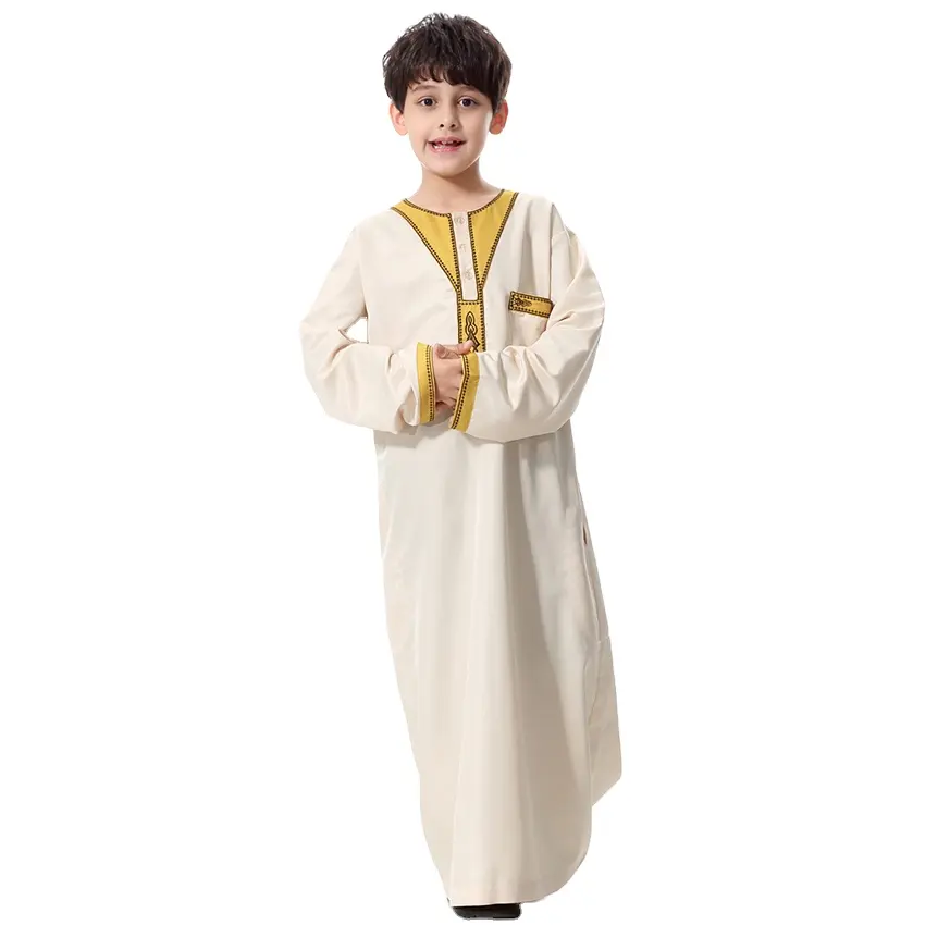 2023 Latest Ethnic Thobe For Men Arabic thobe / jubba for men Muslim dress Saudi Arabia Robe Abaya