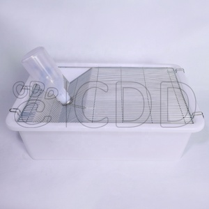 Commercio all'ingrosso laboratorio polipropilene plastica roditore topi allevamento case vasca gabbia contenitore con acqua bottiglia per bere - Product Image 2