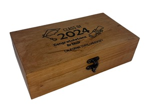 Boîte en bois gravée au laser personnalisée en bambou, boîte à bijoux durable gravée au laser, boîte de rangement, étui de cuisine en gros - Product Image 5