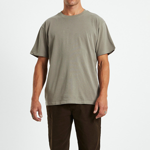 เสื้อยืดโอเวอร์ไซส์ผ้าฝ้าย 100% หนานุ่มสำหรับผู้ชาย ทรงหลวม ระบายอากาศได้ดี แขนสั้น ราคาสุดคุ้ม กำลังฮิตที่สุด - Product Image 1