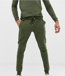 Men's Olive Green Hooded <b>Tracksuit</b> Full Length Solid Color Casual Wear With Side Pockets Breathable Cotton Material Autumn Style - Product Image 2