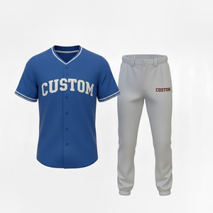 Uniformes de Béisbol y Sóftbol Personalizados para Adultos Unisex, Transpirables, Tallas Grandes, Jersey Cosido con Bordado Sublimado, 100% Poliéster de Secado Rápido - Product Image 2