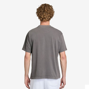 Camisetas de Última Moda para Hombre en Gris Carbón, Verde y Crudo, Teñidas, Corte Holgado - Product Image 3