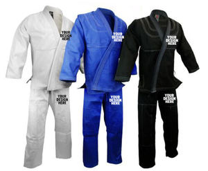 Uniforme de karaté personnalisable 100% coton unisexe pour adultes, vêtements d'arts martiaux, impression par transfert thermique, design de logo sur le devant - Product Image 2