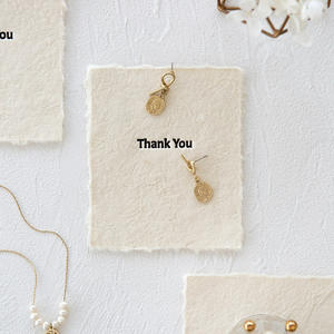 Papier artisanal mélangé, bord festonné, feuilles volantes vierges pour aquarelle, écrivains, invitations, artisanat, paquet épais 300 GSM - Product Image 2