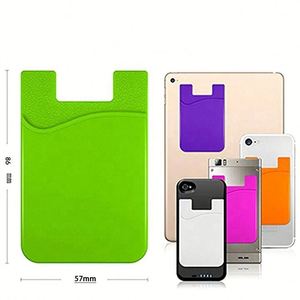 Custom Logo Printed Adhesive Back Silicone <b>Phone</b> Card Holder Credit Card Pocket for Business Campaign Corporate Promotional Gift - Product Image 4