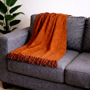 Manta de Algodón Sólido, Suave, Ligera y Transpirable, Cubrecama para Sofá, Hecha a Mano, Decoración para el Hogar, Uso en Verano, Manta de Algodón Natural - Product Image 3