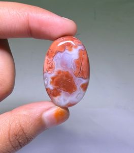 Cabochon en Agate Coton Naturel de Haute Qualité, Pierre Précieuse en Vrac pour la Fabrication de Bijoux - Product Image 1