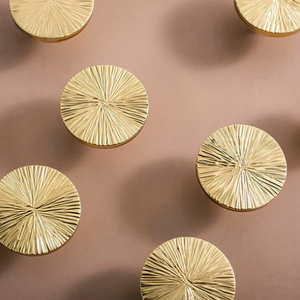 Hammered Solid Brass Cabinet Knobs Drawer & Kitchen <b>Pulls</b>, Dresser & <b>Door</b> <b>Handles</b>, Decor Cabinet Hardware - Product Image 1