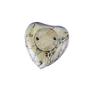 Handcrafted Wooden Heart Urn for Pet & Baby Ashes <b>Memorial</b> Cremation <b>Keepsake</b> Eco-Friendly Remembrance Gift - Product Image 4