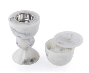 Epoxy resin bakhoor burner Handmade home fragrance <b>diffuser</b> Aromatherapy <b>diffuser</b> with lid Mubakhar all season burner - Product Image 3