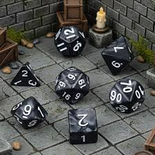 Ensemble de dés en corne authentique pour D&D et jeux de société, artisanat naturel - Product Image 4