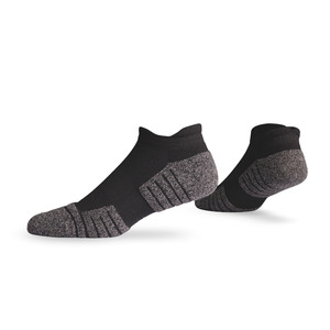 Men Ankle <b>Socks</b> Wool/Nylon <b>Black</b> Solid Color Standard Breathable Eco-Friendly Yoga Cuff Comfortable High Quality Low Cut Short - Product Image 1