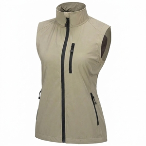Gilet Softshell Unisexe Léger Imperméable Respirant Sans Manches Fermeture Éclair Col Montant Écologique Streetwear - Product Image 2