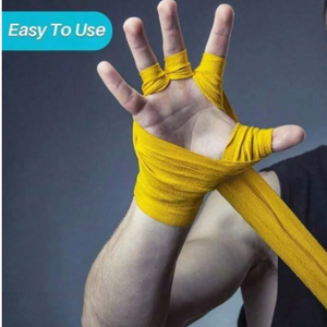 ผ้าพันมือคอตตอน ป้องกันข้อมือ ปรับได้ ป้องกันฝ่ามือ สำหรับยกน้ำหนัก ฝึกความแข็งแรง ใช้ได้ทั้งชายและหญิง สีดำ แดง เหลือง น้ำเงิน - Product Image 3