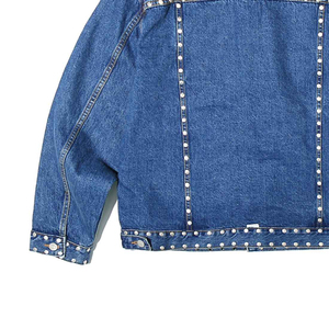Uniquen Enterprises S-700 Men's Designer Casual Denim Jacket 100% Cotton Breathable Turn-down Collar Winter Eco-friendly Washed - Product Image 6