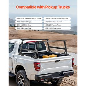 Portapacchi per Camion in Alluminio Regolabile 21-31,5 Pollici, Capacità Statica 800 Libbre, Senza Foratura, Accessorio per Controllo Carico - Product Image 2
