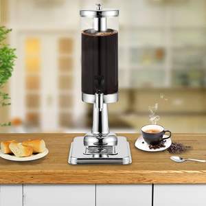 Dual Ice Cylinder 3L Stainless Steel Beverage Dispenser Durable Hot Cold <b>Water</b> <b>Jug</b> for Tea Juice Co-Premium Drink Container - Product Image 5