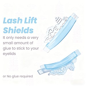 Protège-cils transparents populaires pour rehaussement de cils, 4 paires de coussinets professionnels auto-adhésifs en silicone pour rehaussement de cils, pour salon - Product Image 4