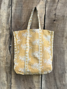 Eco Friendly Kantha Fabric Cotton <b>Handbag</b> Handmade <b>Stitch</b> Tote Bag Reusable Shoulder Shopping Market Beach Picnic Grocery - Product Image 2