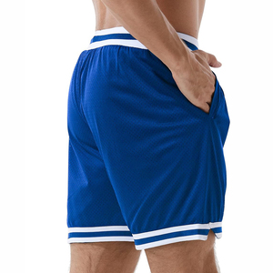 Shorts de basketball en mesh double couche pour hommes, imprimé léopard intégral, coupe 5 pouces, sublimation personnalisée, style hip-hop streetwear - Product Image 5