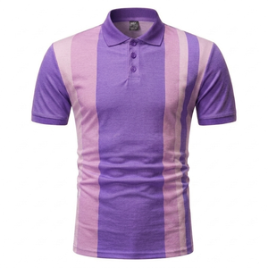 Chemises pour hommes à manches courtes 100% coton Logo personnalisé sur le devant Impression numérique 140g Respirant Léger Séchage rapide Meilleure qualité - Product Image 4