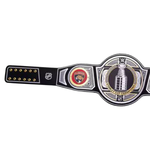 Ceinture de championnat de la Coupe Stanley des Panthers de la Floride, personnalisable, de haute qualité, noire et argentée, ceinture sportive personnalisée, ceinture de titre - Product Image 3