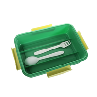 Boîte à bento en acier inoxydable 304 sans BPA, compatible micro-ondes et lave-vaisselle, avec couvercle, boîte à lunch pour enfants d'âge scolaire