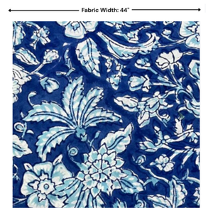 Textile de décoration intérieure en coton pur imprimé à la main avec motifs floraux indiens modernes, artisanal, écologique, durable et doux - Product Image 4