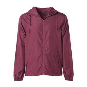 <b>Men's</b> <b>Black</b> <b>Windbreaker</b> Puffer Jacket Lightweight Windproof Zipper Front Casual Autumn Outerwear Regular Fit Polyester Material - Product Image 5