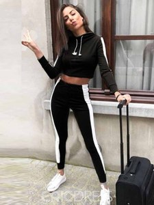 AFAN SMART SHOP Sweat-shirt en molleton tricoté à capuche pour femme, respirant, écologique, couleur unie, manches longues, style streetwear, 100% automne - Product Image 2