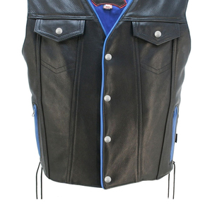 Chaleco de Cuero de Diseño Clásico y Elegante para Hombre, Fabricación Profesional, Chaleco de Cuero 100% Genuino de la Mejor Calidad en Cantidad al por Mayor - Product Image 5