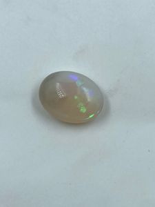 Opale d'Éthiopie beige naturelle, pierre brute transparente, forme ovale naturelle, 10,50 carats - Product Image 5