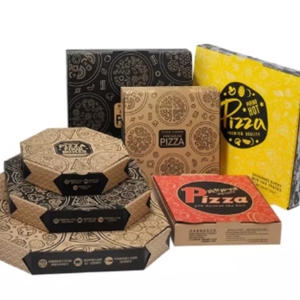 กล่องพิซซ่าพิมพ์ลายตามสั่ง กล่องกระดาษลูกฟูกสำหรับบรรจุภัณฑ์อาหาร ผลิตโดยผู้ผลิต คุณภาพส่งออก - Product Image 1