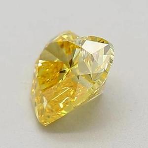 Diamante amarillo de corte corazón, cultivado en laboratorio, certificado por IGI, diamante amarillo de corte corazón suelto para anillo de compromiso personalizado de 1 a 5 quilates - Product Image 6