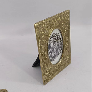 Luxury Style Top Selling Online Wedding <b>Photo</b> <b>Frame</b> Modern Brass Plated Metal Decorative Picture <b>Frame</b> - Product Image 2