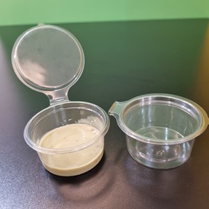 Ideas de Productos Ecológicos 2026: Vasos de Salsa de Plástico PET de 2oz/60ml, Desechables, con Tapa Abatible, Precio Económico - Product Image 5