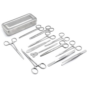 Juego de 13 Instrumentos Quirúrgicos Básicos de Alta Calidad, Herramientas Médicas de Acero Inoxidable - Product Image 1
