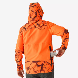 Men's Red Quarter-Zip Fleece Jacket Breathable Casual Autumn Wear Regular Fit Polyester Material - Product Image 2