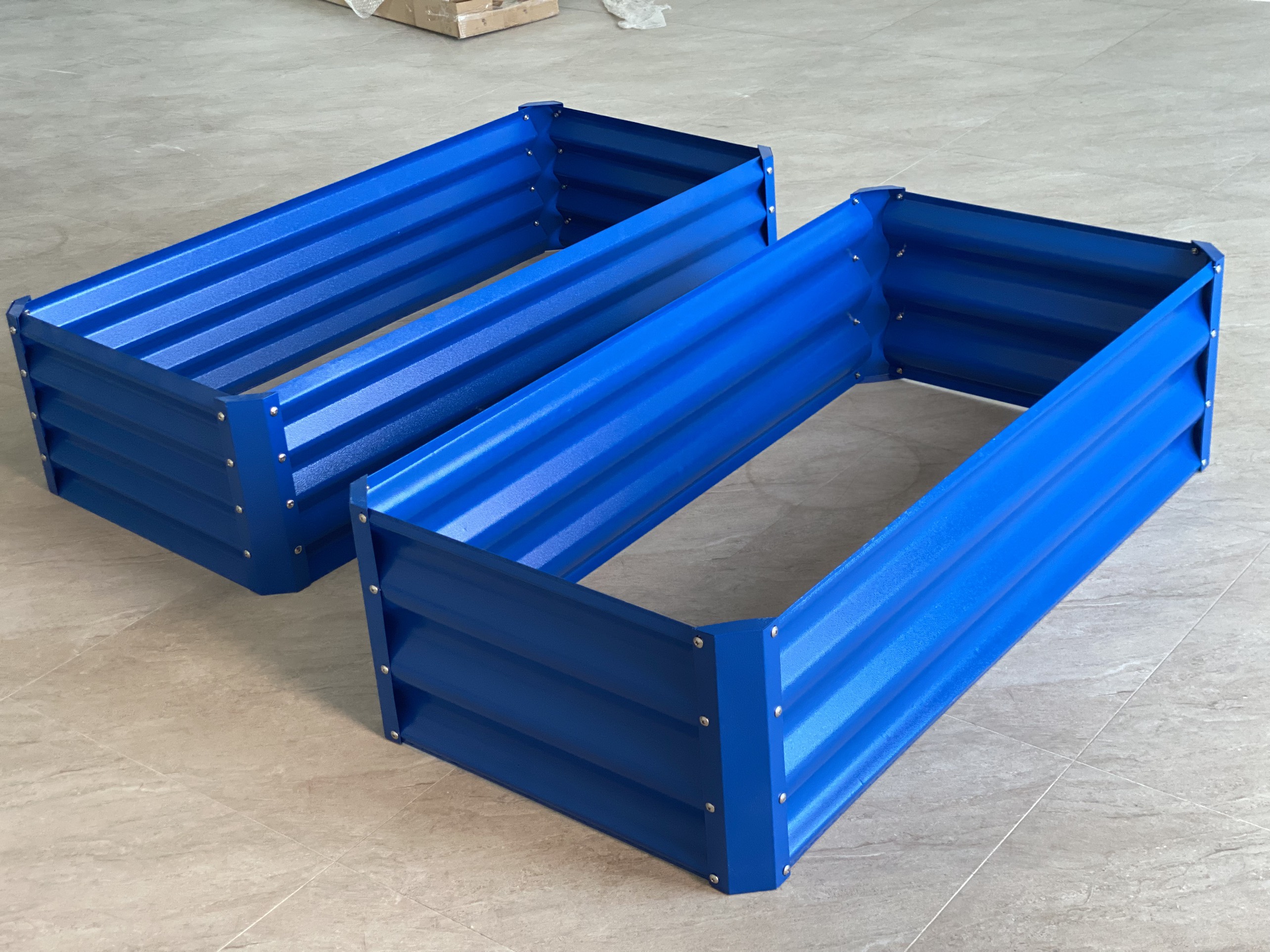 Wholesale Raised Garden Bed Galvanized Steel Garden Outdoor Items Flower Pot Furnitures Flower Vegetable Ornaments Plant OEM ODM