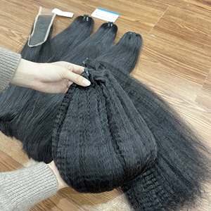 Extensions de cheveux humains de qualité supérieure, lisses et bouclées, sans perte ni nœuds. - Product Image 4