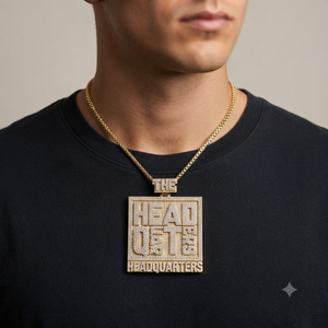 Collier Pendentif Personnalisé Hip Hop pour Homme, Grand Plaque Nom en Argent 925, Moissanite et Diamants Bling, Style Rapper - Product Image 2
