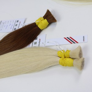 Extensions de cheveux en vrac les plus vendues Cheveux vietnamiens Double noyés 100 grammes Couleur foncée 18 pouces - Product Image 1