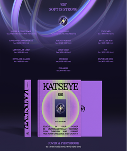 KATSEYE [SIS] K-POP Coréen Doux et Robuste 1 ou 2 CD Album Carte Lenticulaire Enveloppe Pliée Poster Autocollants pour - Product Image 2