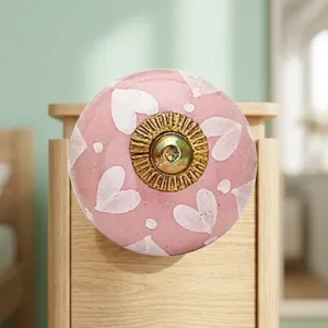 Premium Quality <b>Ceramic</b> Porcelain Dresser Handle <b>Knob</b> with Decorative Design for Kitchen Cabinets <b>Drawers</b> Available For Sale - Product Image 1